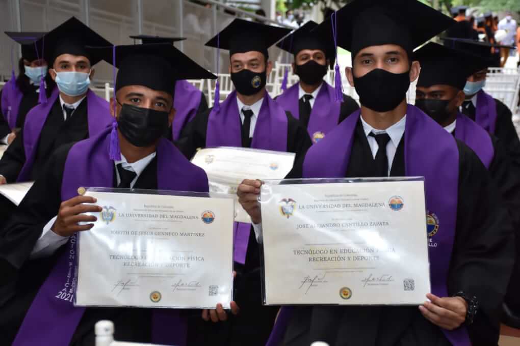 UNIMAGDALENA graduó y certificó a 120 nuevos técnicos, tecnólogos y profesionales