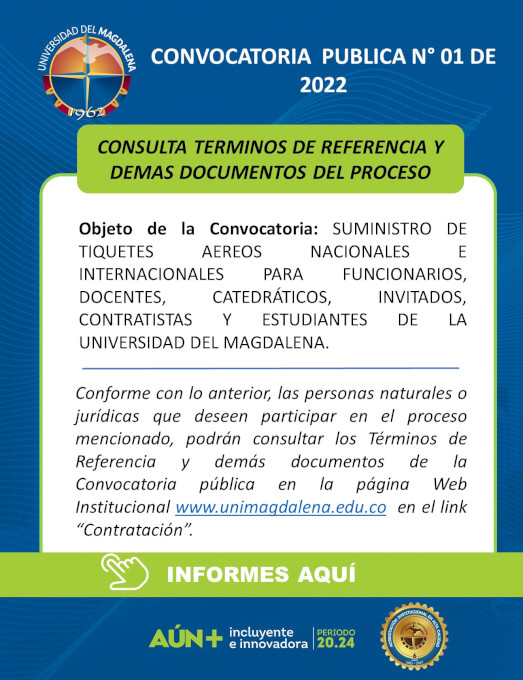 CONVOCATORIA PUBLICA N° 01 DE 2022