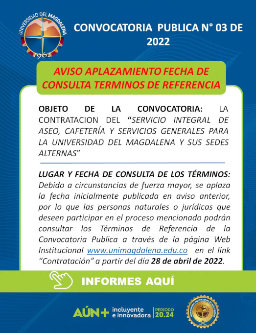 CONVOCATORIA PUBLICA N° 03 DE 2022