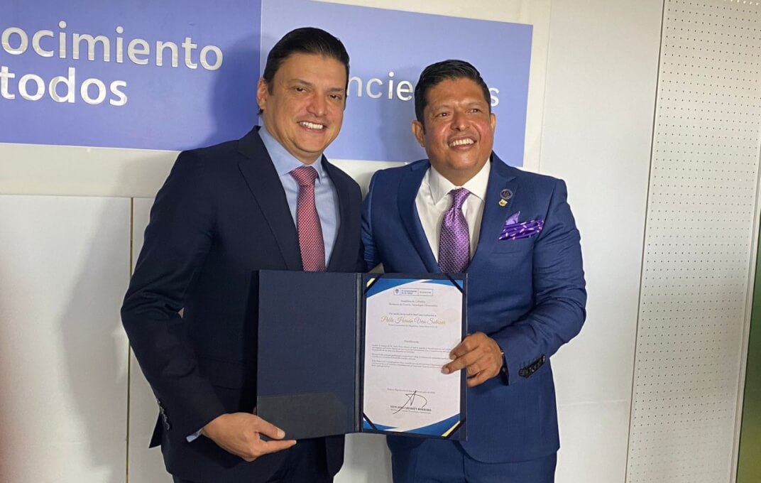 Rector Pablo Vera Salazar fue exaltado como actor del Sistema Nacional de Ciencia, Tecnología e Innovación