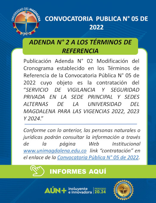 Convocatoria Pública N° 05 de 2022