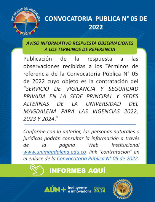 Convocatoria Pública N° 05 de 2022