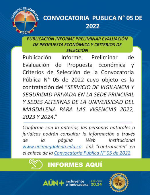 Convocatoria Pública N° 05 de 2022