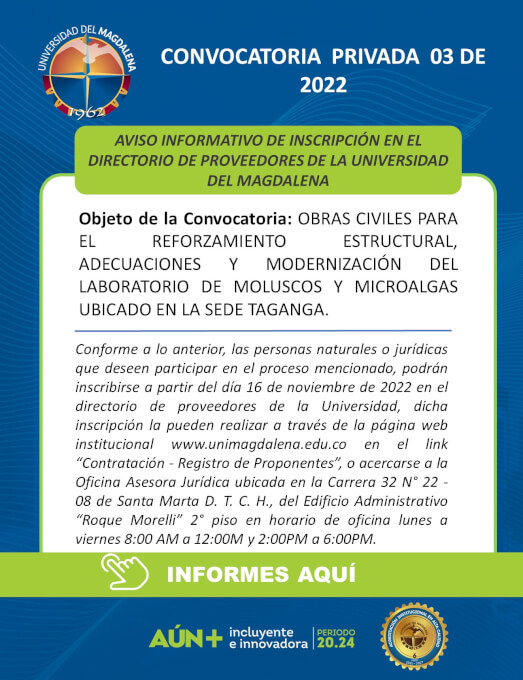 Convocatoria Privada N° 03 de 2022