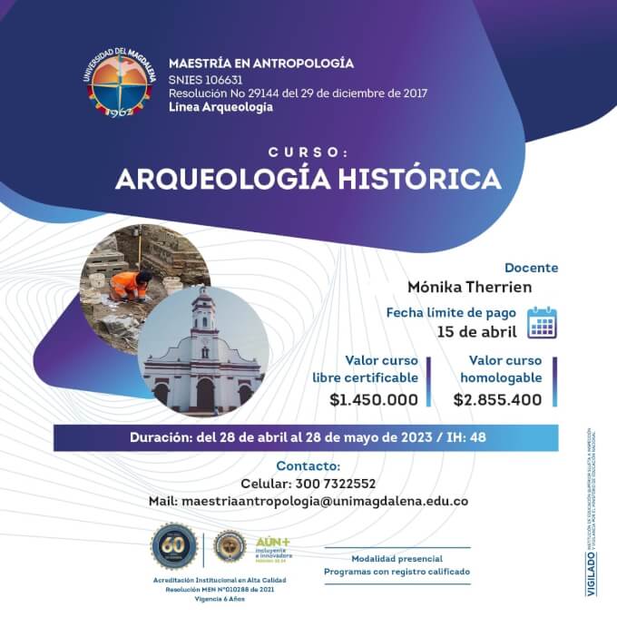 Curso presencial Arqueología Histórica