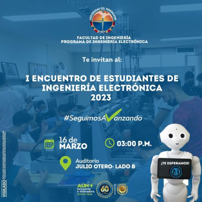 Invitación al " I Encuentro de Estudiantes de Ingeniería Electrónica 2023"