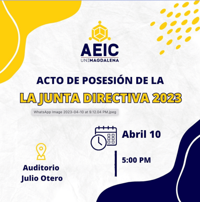 Ceremonia de posesión Junta Directiva AEIC 2023-2024