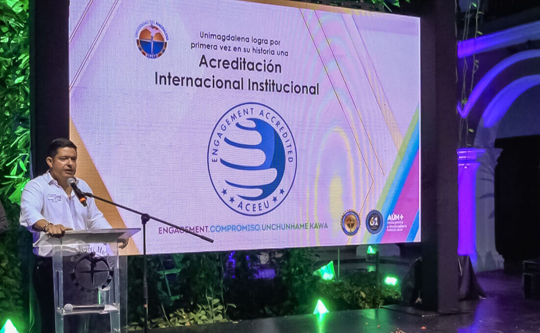 Es la primera de Latinoamérica en conseguir la distinción como Universidad Comprometida por Accreditation Council for Entrepreneurial and Engaged Universities (ACEEU).