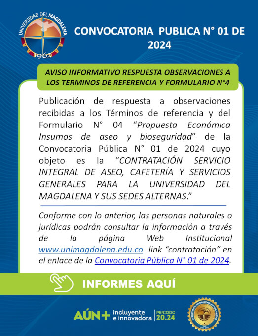 Convocatoria Pública N° 01 de 2024