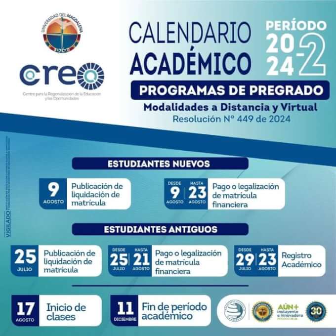 Calendario Académico 2024 - 2