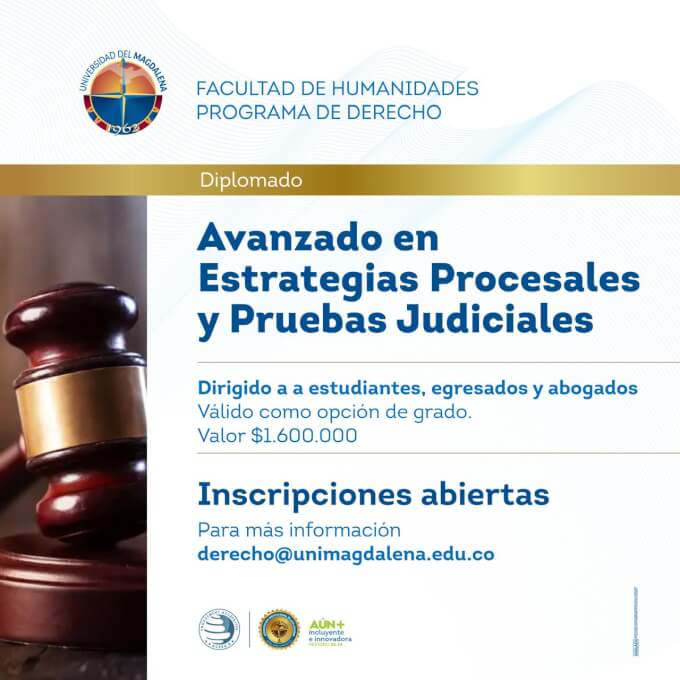 Diplomado Avanzado en estrategias procesales y Pruebas Judiciales