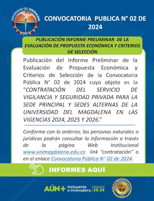 Convocatoria Pública N° 02 De 2024