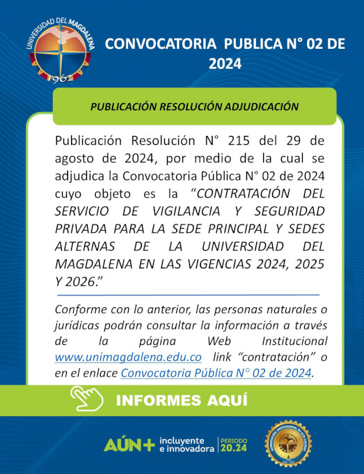 Convocatoria Pública N° 02 de 2024