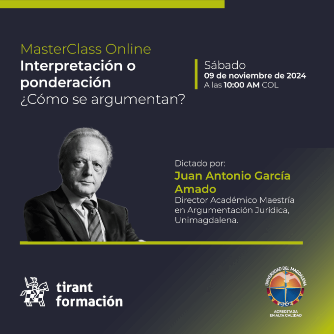 MASTERCLASS ONLINE INTERPRETACIÓN O PONDERACIÓN ¿CÓMO SE ARGUMENTAN?