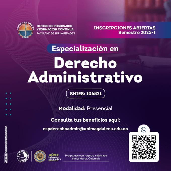 Especialización en Derecho Administrativo