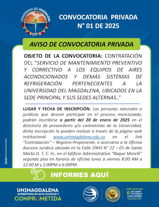 Convocatoria Privada N° 01 de 2025