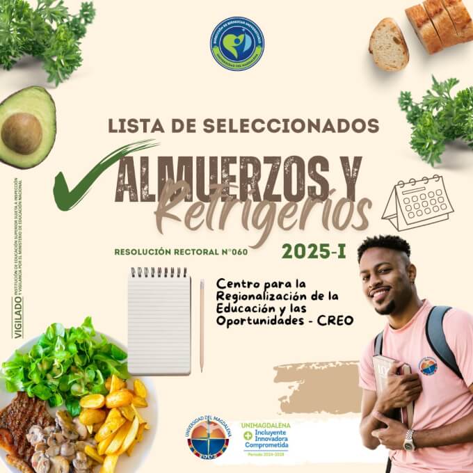 Lista Seleccionados Programa de Almuerzos y Refrigerios CREO-I