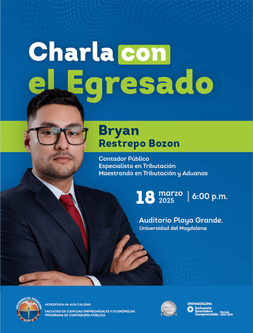Bryan Restrepo Bozon, Contador Público especialista en Tributación.