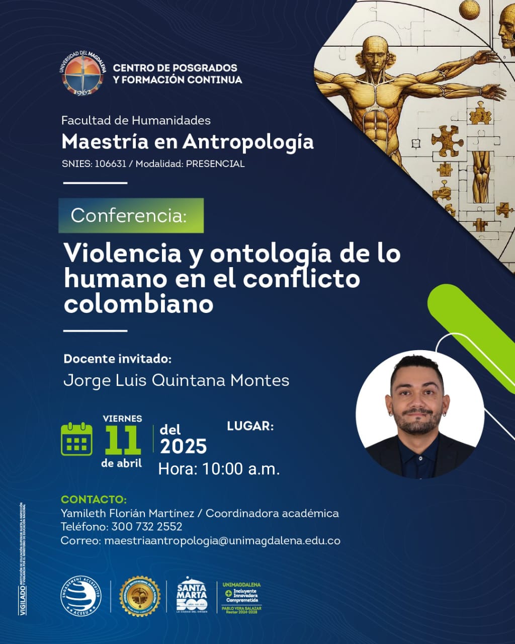 ¡No te pierdas esta conferencia exclusiva en la Universidad del Magdalena!