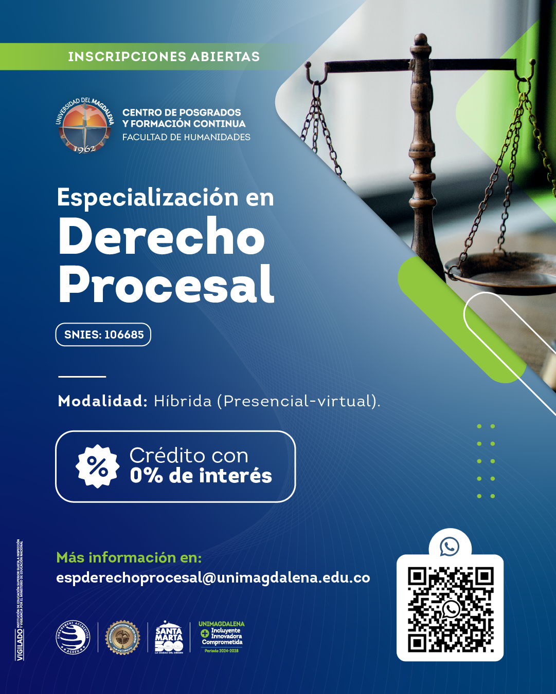 ¡Incripciones Abiertas! - Especialista en Derecho Procesal