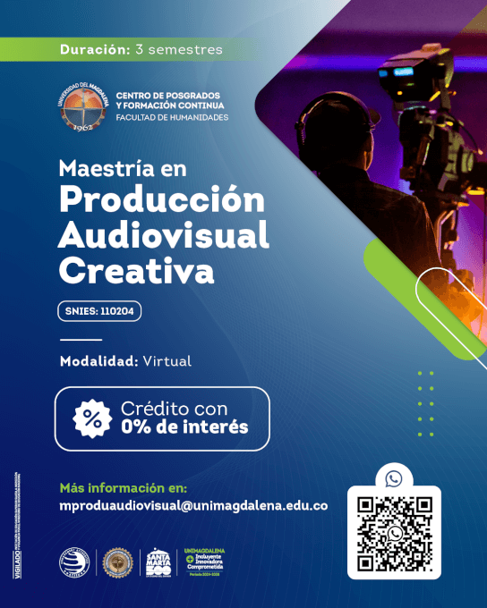 Maestría en Producción Audiovisual Creativa