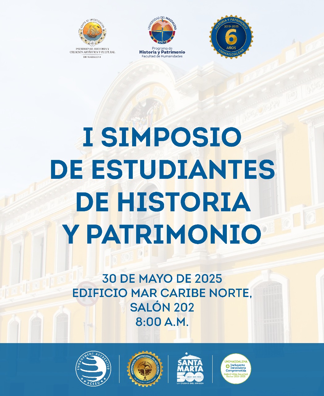 Estudiantes del programa de Historia y Patrimonio presentan sus propuestas de investigación en primer simposio académico