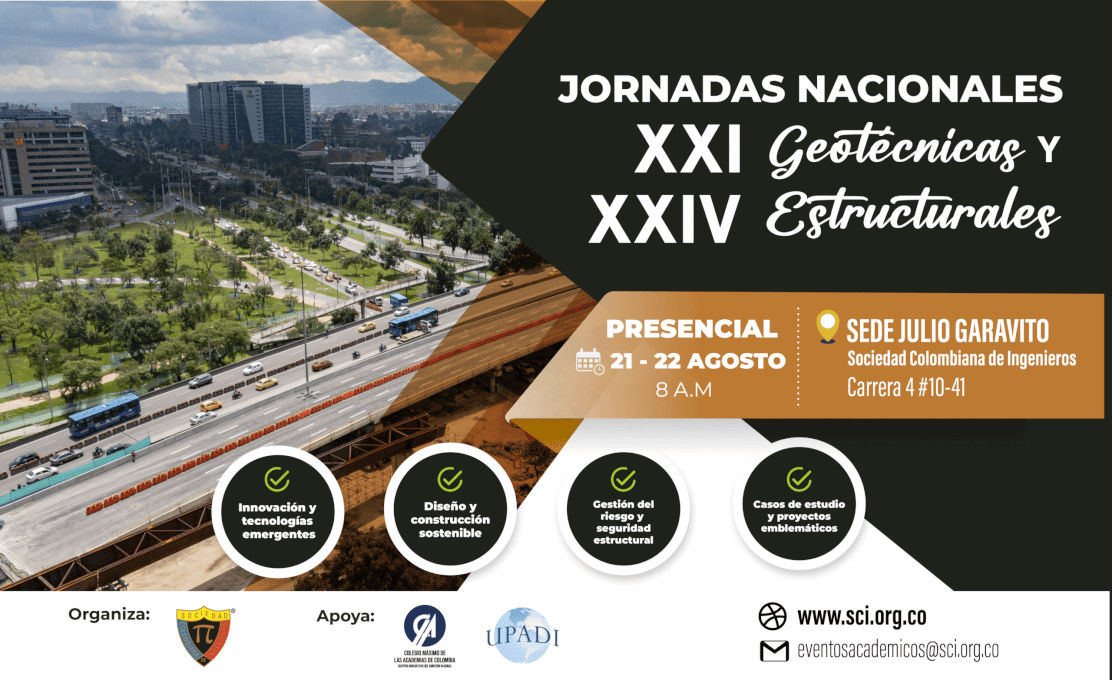 Este importante evento busca fomentar el intercambio de conocimientos técnicos, científicos y profesionales en las áreas de geotecnia y estructuras.
