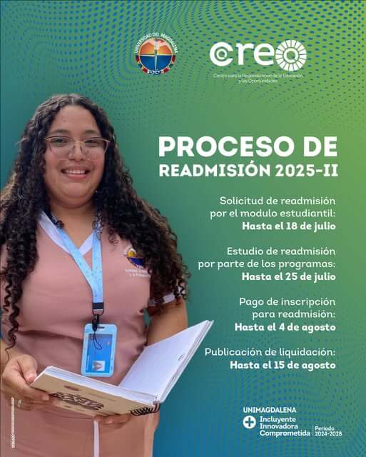 #Atención Ya está disponible el proceso de readmisión 225-II