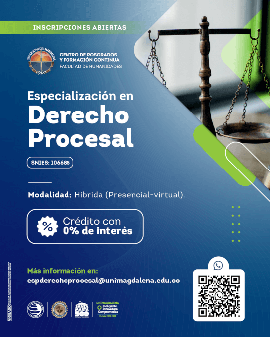 ¡Inscripciones Abiertas! - Especialista en Derecho Procesal