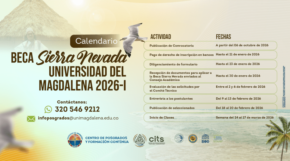 Convocatoria Abierta – Beca Sierra Nevada 2026-I