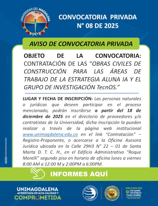 Convocatoria Privada N° 08 de 2025