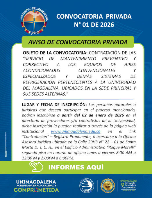 Convocatoria Privada N° 01 de 2026