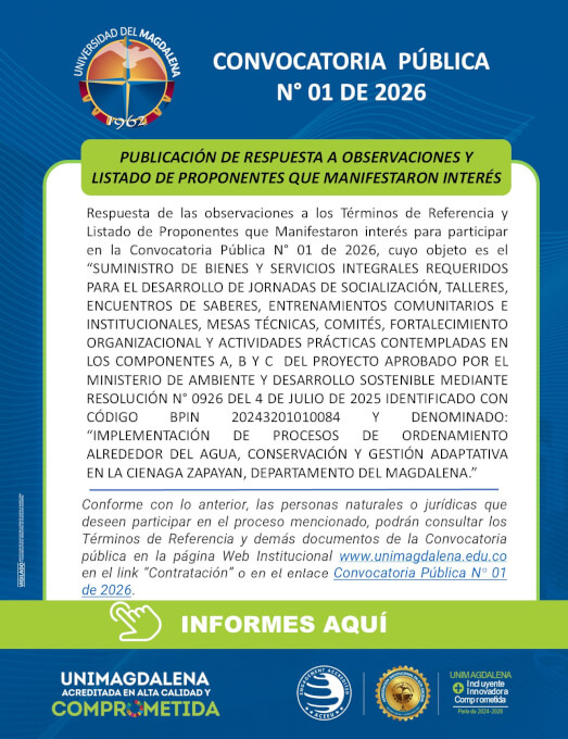 Convocatoria Pública N° 01 de 2026