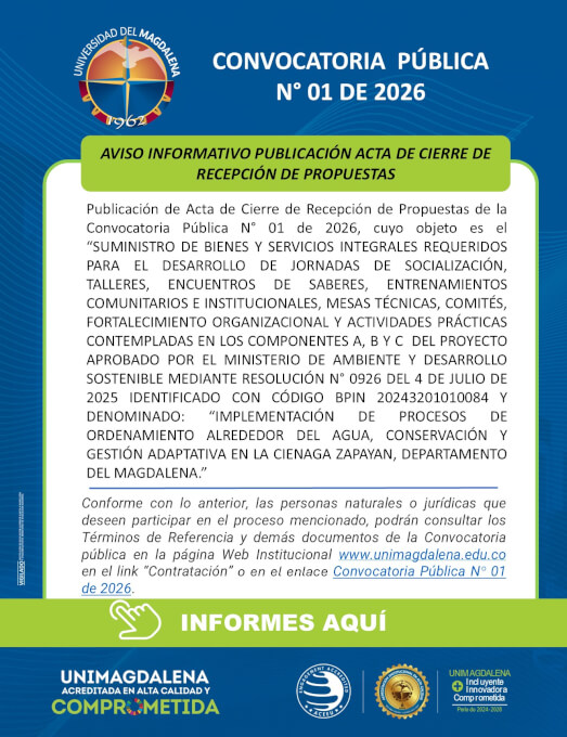 Convocatoria Pública N° 01 de 2026