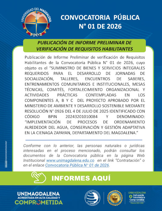 Convocatoria Pública N° 01 De 2026