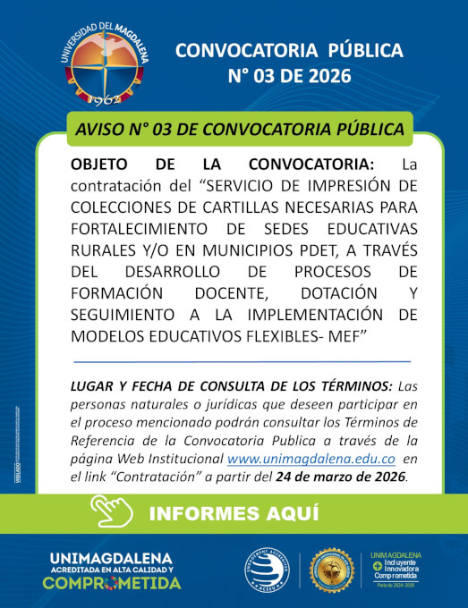 Convocatoria Pública N° 03 de 2026