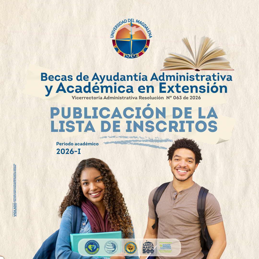 LISTA DE INSCRITOS AYUDANTÍAS ADMINISTRATIVAS Y ACADÉMICAS EN EXTENSIÓN