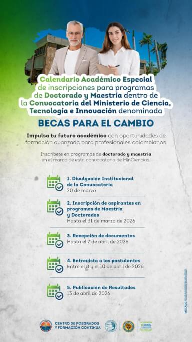 CONVOCATORIA DE “BECAS PARA EL CAMBIO”