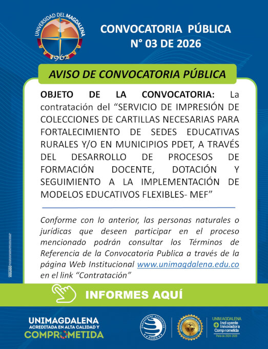 Convocatoria Pública N° 03 De 2026