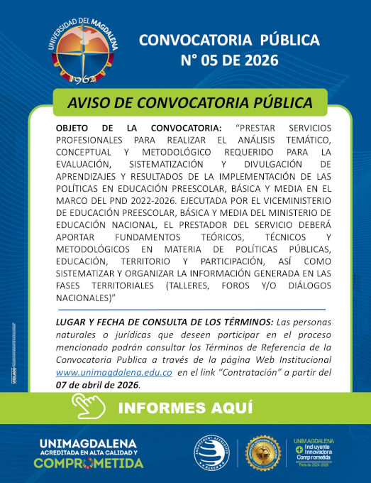 Convocatoria Pública N° 05 de 2026