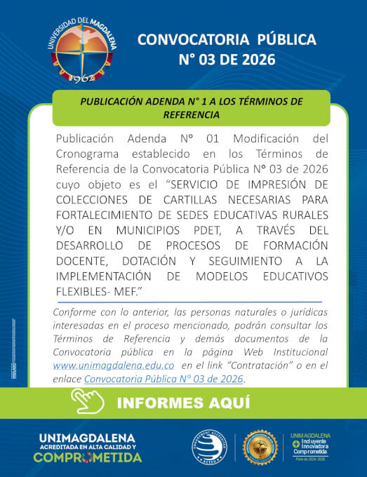 Convocatoria Pública N° 03 De 2026