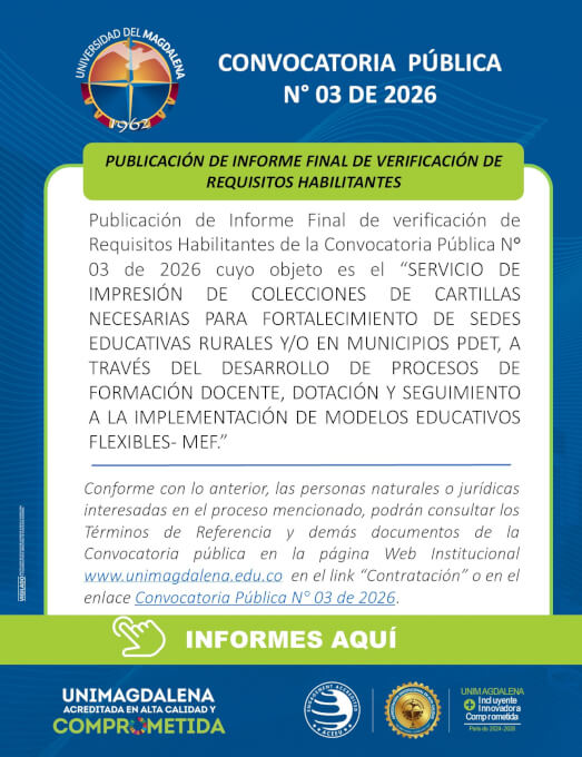 Convocatoria Pública N° 03 De 2026
