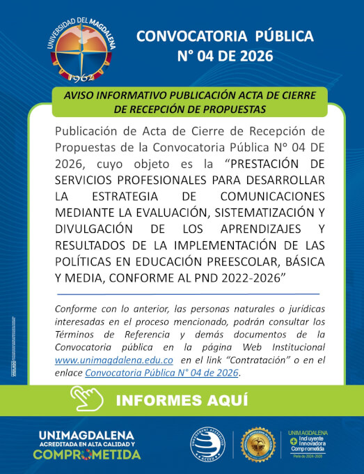Convocatoria Pública N° 04 de 2026