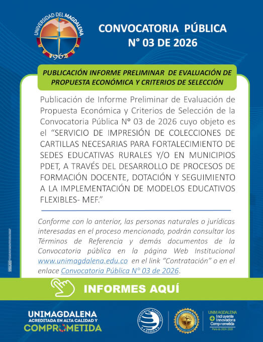 Convocatoria Pública N° 03 De 2026