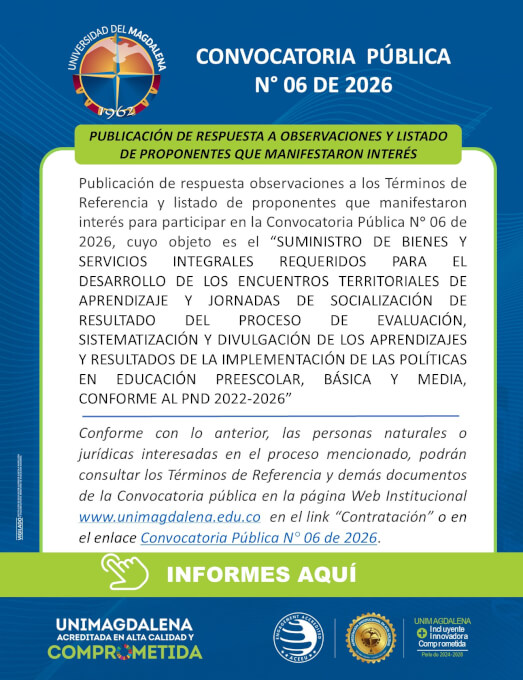 Convocatoria Pública N° 06 de 2026