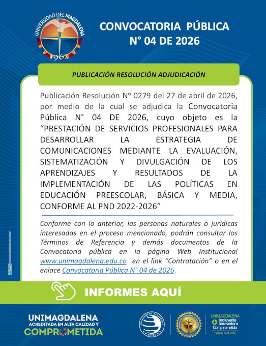 Convocatoria Pública N° 04 de 2026