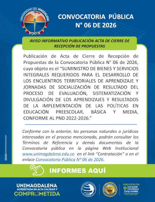 Convocatoria Pública N° 06 de 2026