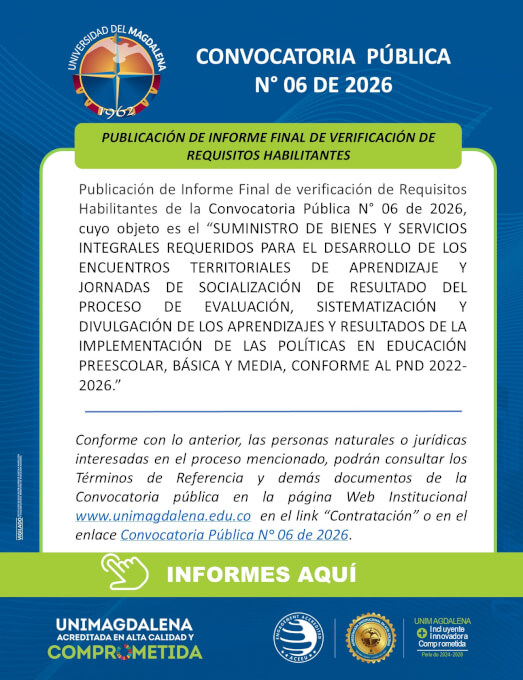 Convocatoria Pública N° 06 De 2026