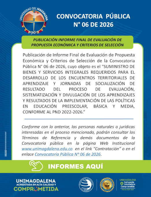 Convocatoria Pública N° 06 De 2026