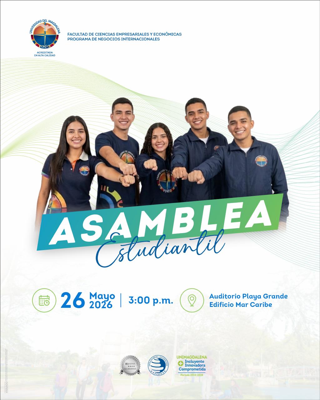 Asamblea Estudiantil Programa de Negocios Internacionales 2026-I